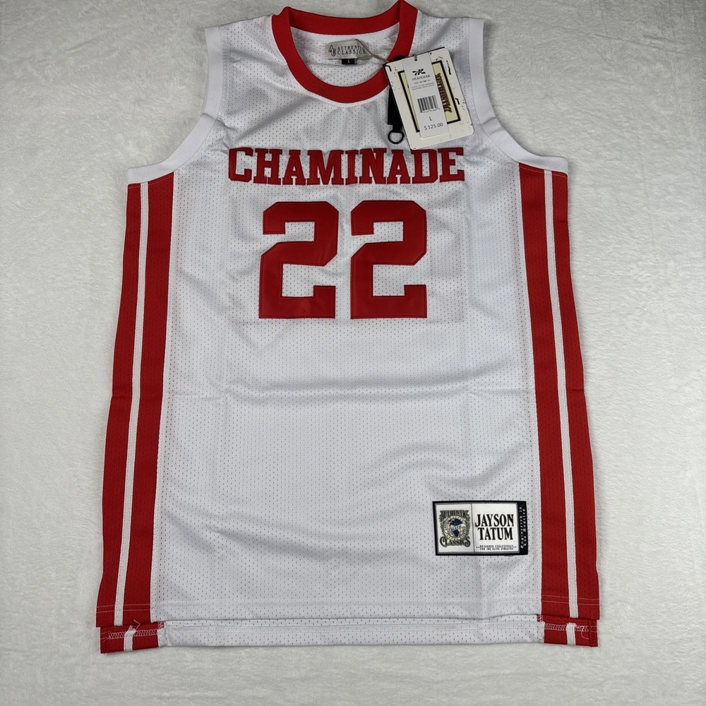 Headgear Classics Jayson Tatum Chaminade High School Red/White Jersey #22 L